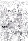 Coloring pages landscape