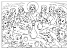 Coloring page last supper
