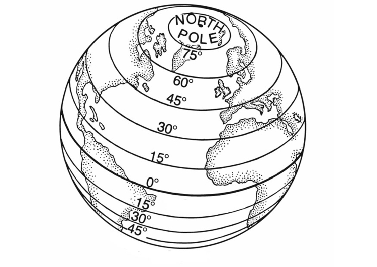 Coloring page latitude