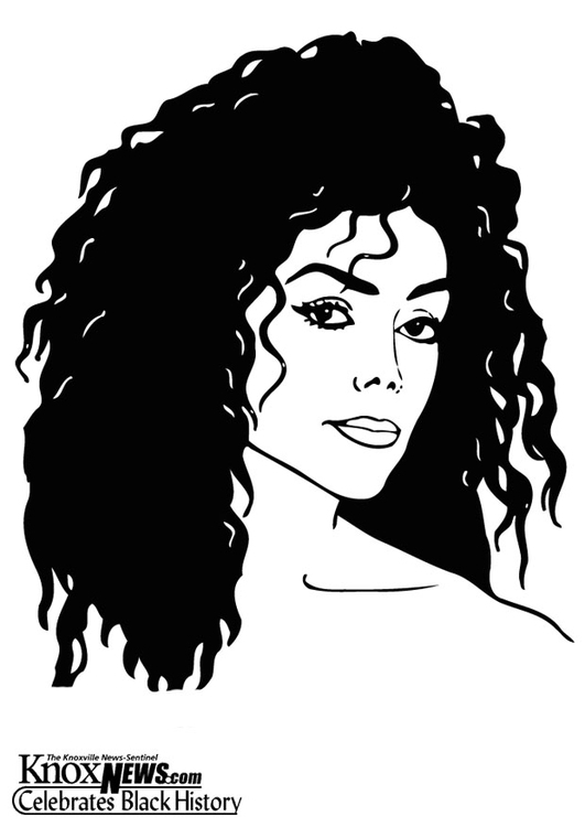 Coloring page Latoya Jackson