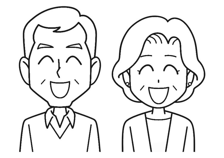 Coloring page laugh