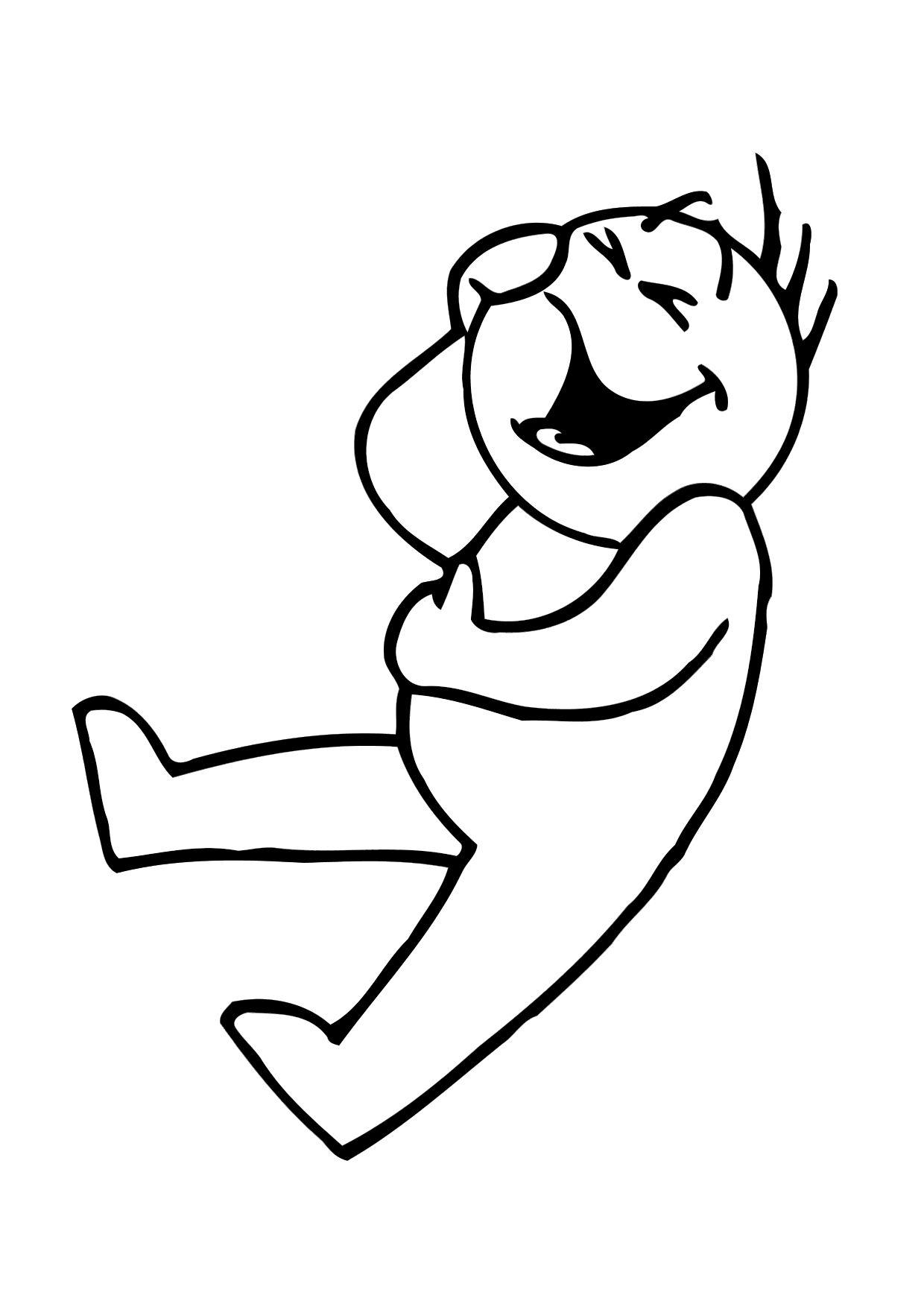 Coloring page laughing