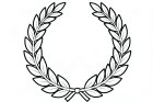 coloring-page laurel wreath