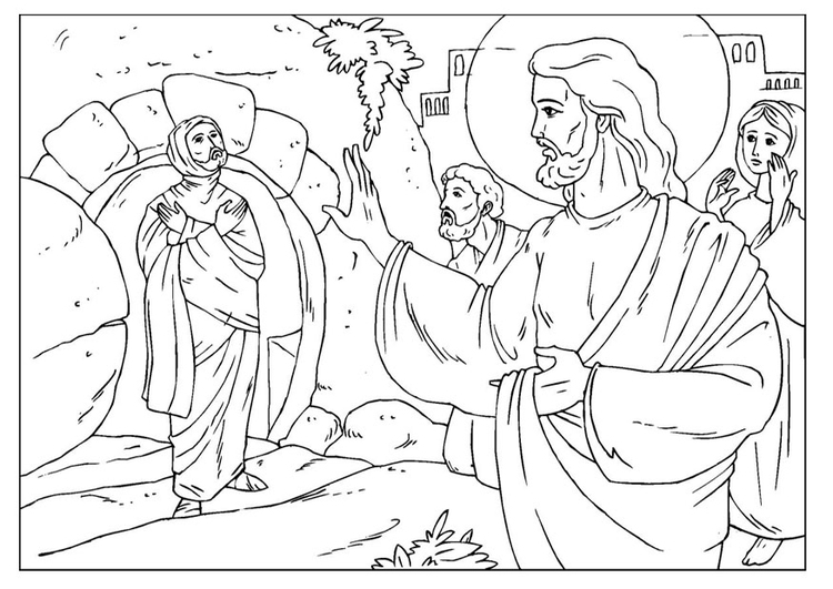 Coloring page Lazarus