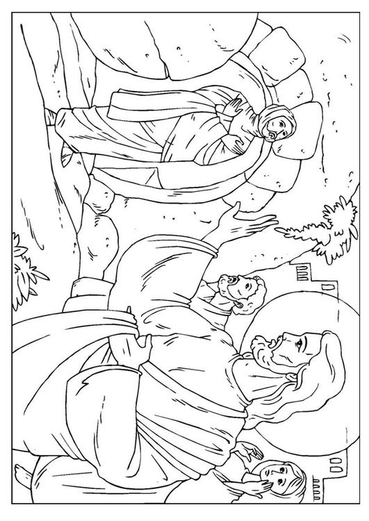 Coloring Page Lazarus - free printable coloring pages - Img 25928