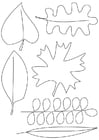Coloring page leaves