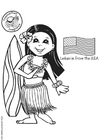 Coloring page Leilani from the USA