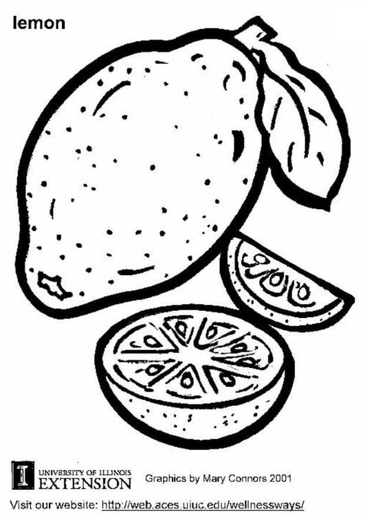 Coloring page lemon