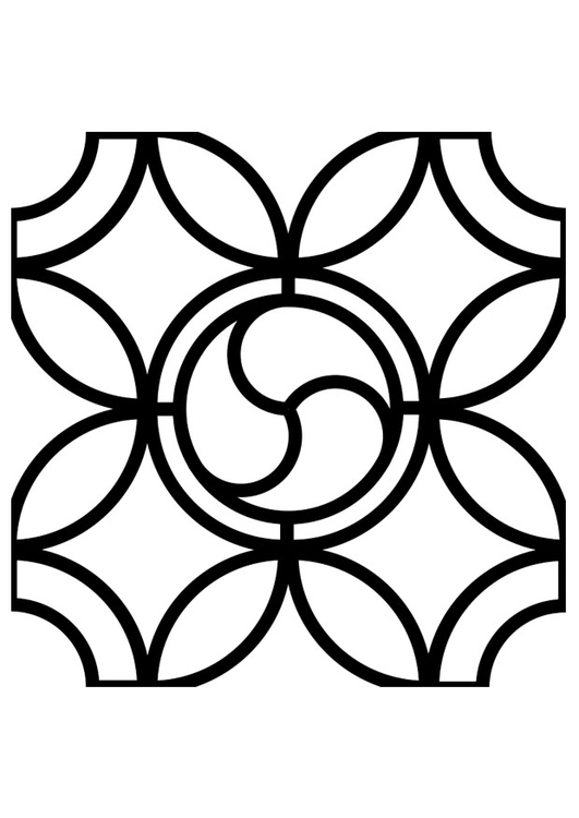 Coloring page lens