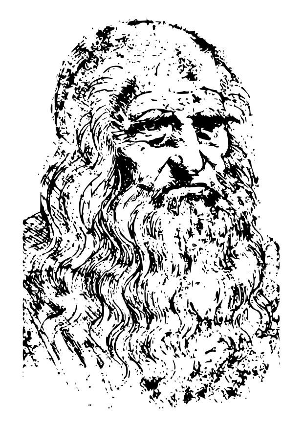 Download Coloring Page Leonardo da Vinci - free printable coloring pages - Img 22598