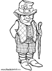 Coloring page leprechaun