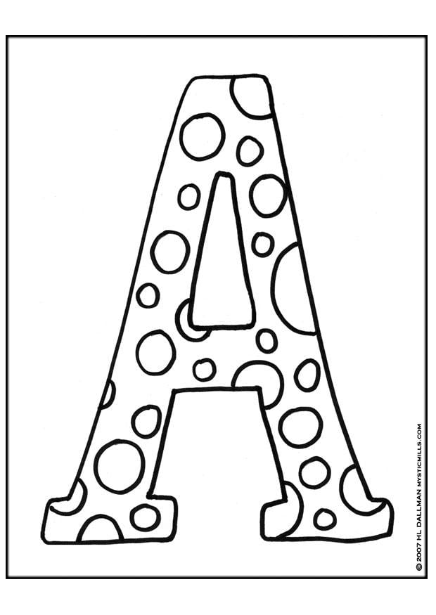 Coloring Page Letter A free printable coloring pages Img 9249