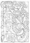 Coloring page letter - A