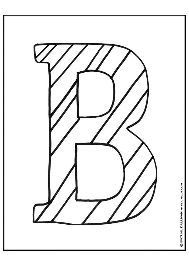 Coloring Page Letter B - free printable coloring pages - Img 9251