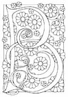 Coloring page letter - B