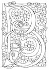 Coloring pages letter - B