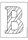 Coloring pages Letter B