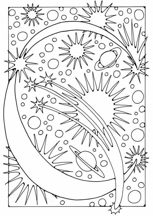 Coloring page letter - C