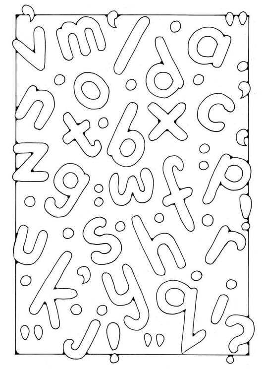 Coloring Page Letters - free printable coloring pages - Img 19615