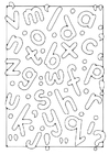 Coloring pages Letters