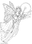 Coloring pages light fairy