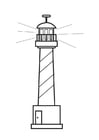 Coloring page lighthouse