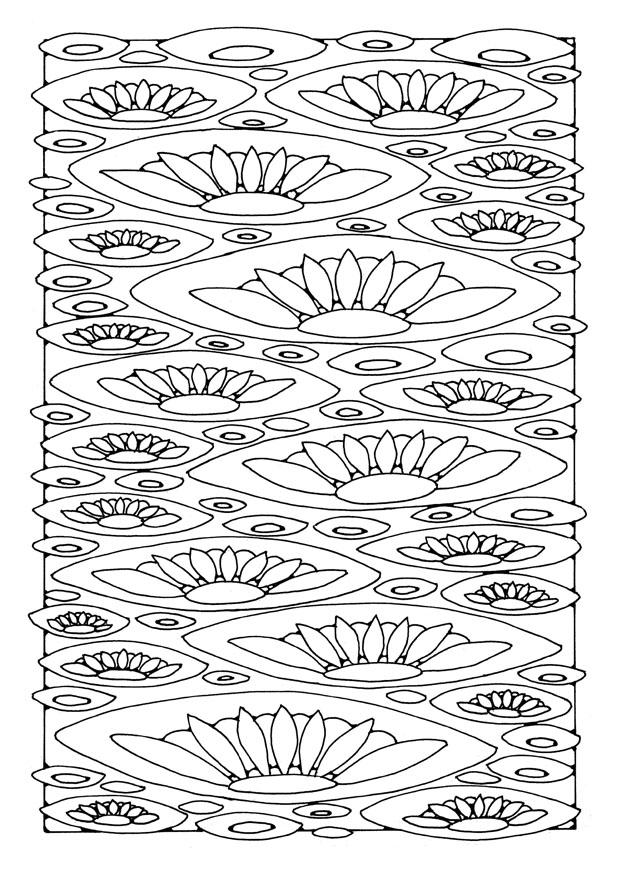 Coloring page lilies