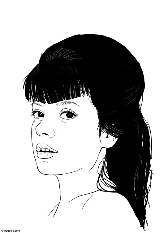 Coloring Page Lily Allen - free printable coloring pages - Img 15389