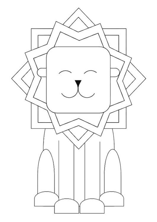 Coloring page lion