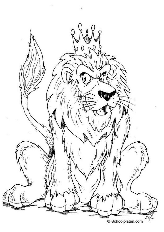 Coloring page lion