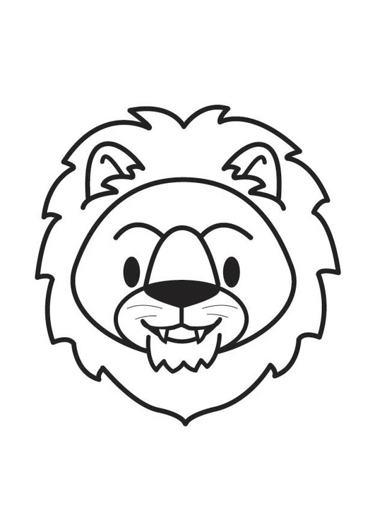 Coloring Page Lion Head - free printable coloring pages - Img 17978