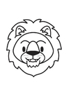 Coloring page Lion Head