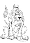 Coloring pages lion