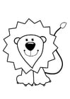 Coloring page lion