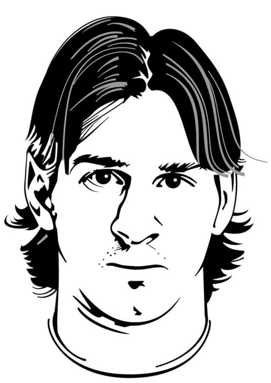 Coloring page Lionel Messi