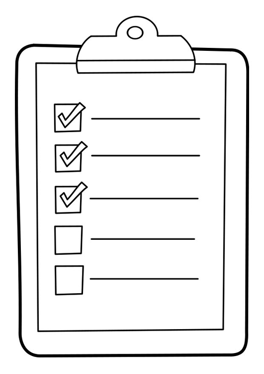 Coloring page list on clipboard