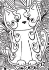 Coloring page little cat