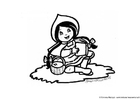 Coloring pages Little red riding hood