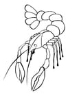 Coloring page lobster