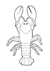 Coloring page lobster