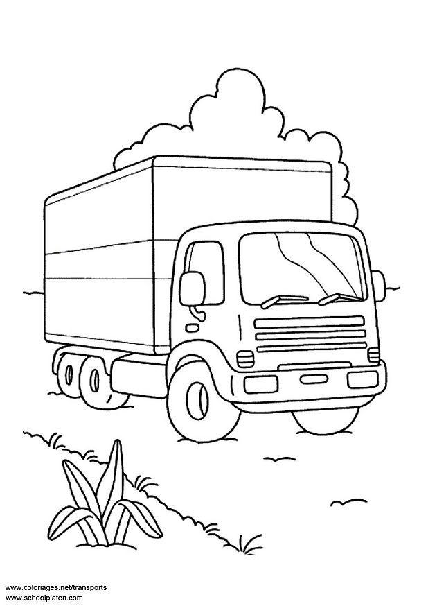 Coloring page lorry