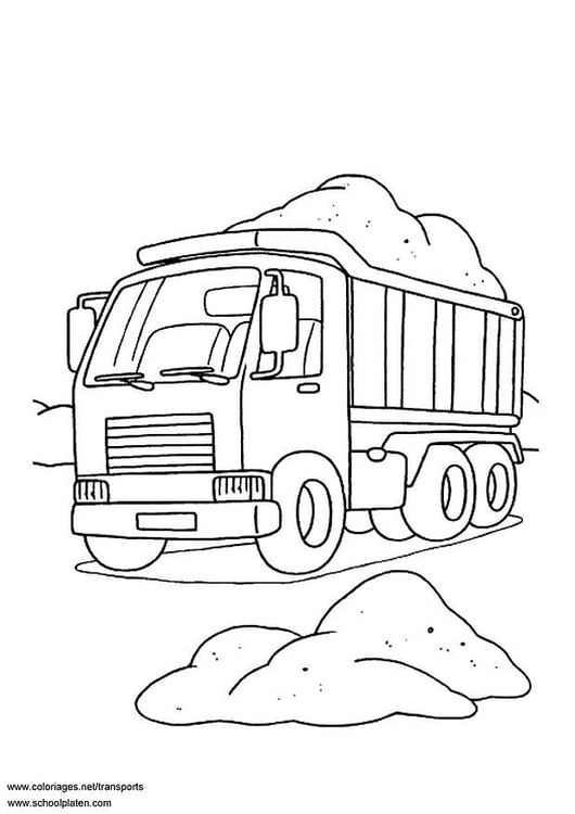 Coloring page lorry