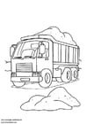 Coloring page lorry