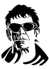 Coloring page Lou Reed