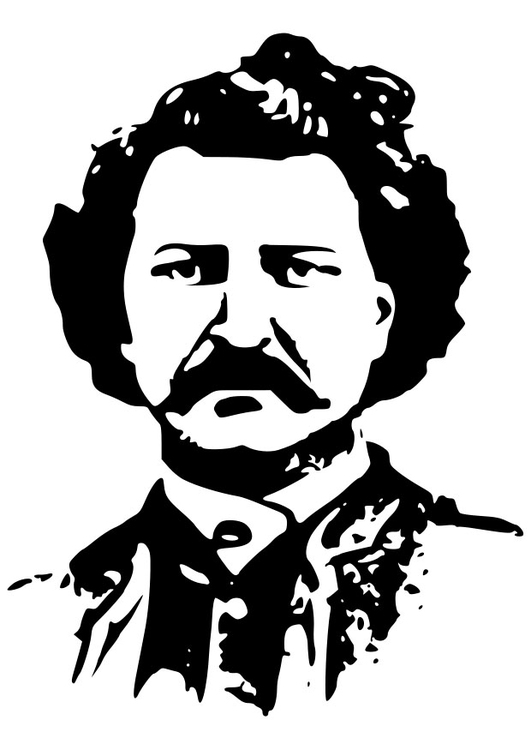 Coloring page Louis David Riel