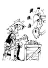 Coloring pages Lucky Luke