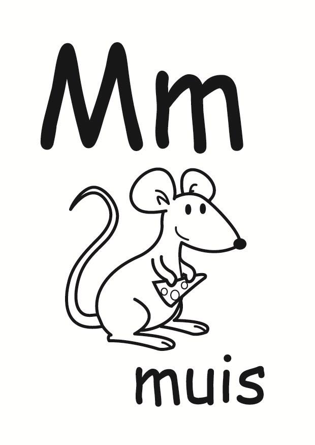 Coloring page m