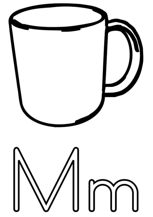 Coloring page m