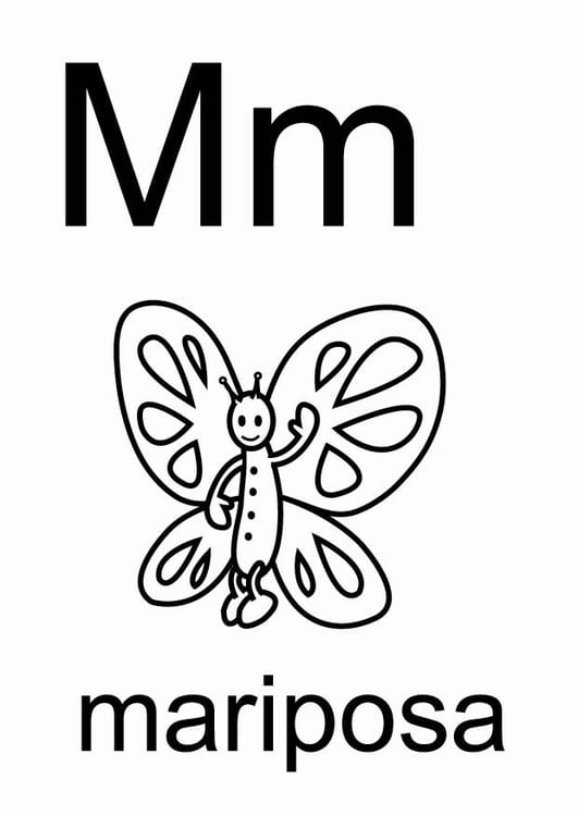 Coloring page m