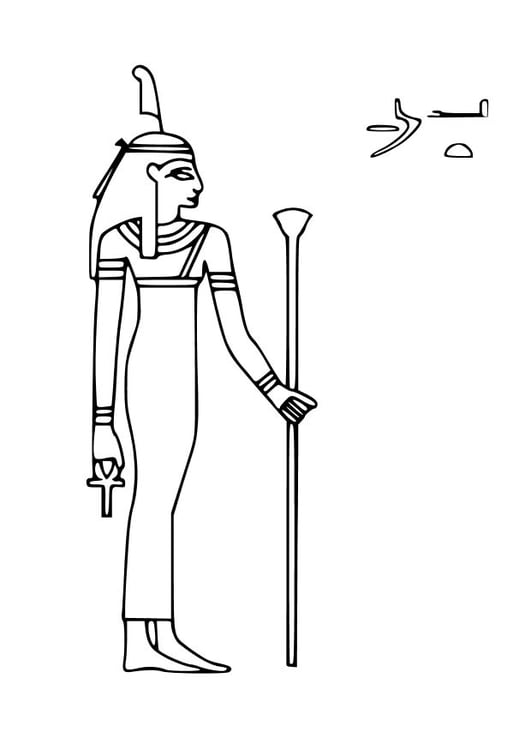 Coloring page Maat